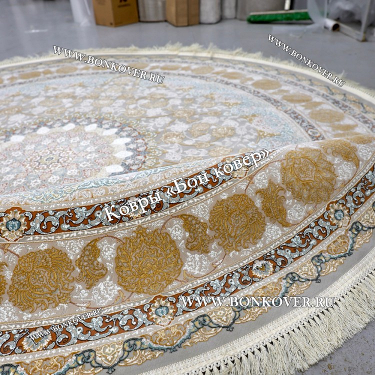 Восточный Ковер Для Гостиной Дизайн 30545 Круг